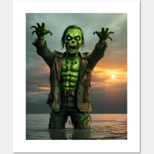 Zombie from the lake Posters and Art